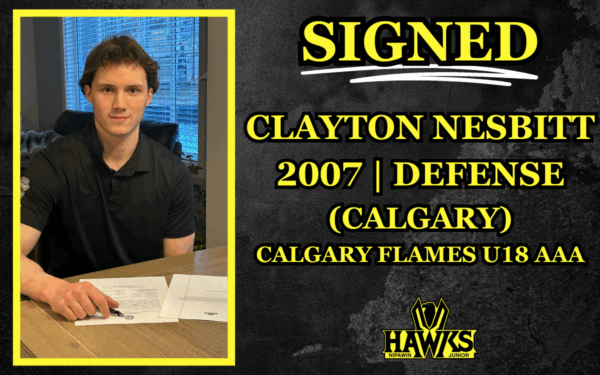 Hawks sign defenseman from Flames U18 program