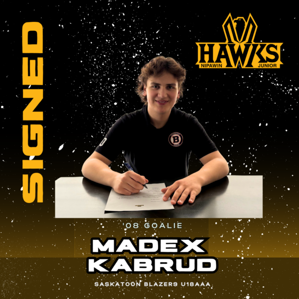 Hawks Sign Goaltender Madex Kabrud