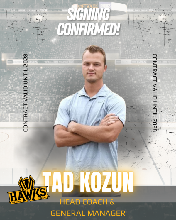 Hawks Re-Sign Head Coach & GM Tad Kozun