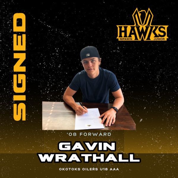 Nipawin Hawks Sign Forward Gavin Wrathall