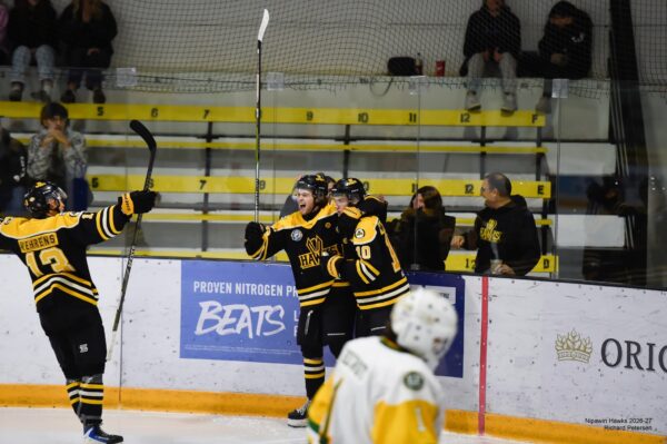 Hawks Dominate Terriers in 8–1 Home Ice Victory